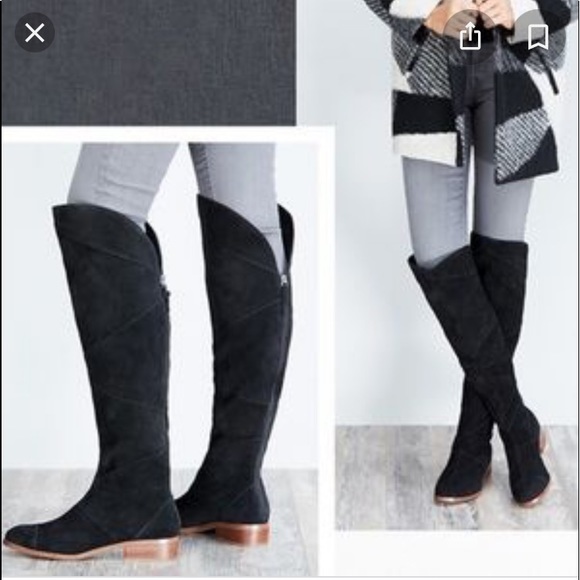 Sole Society Shoes - Sole society  tiff black tall boots size 9.5